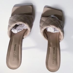 Square toe Quilted heels